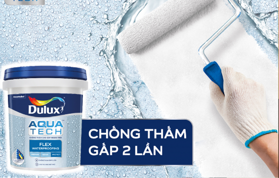 Sơn chống thấm Dulux bảo vệ ngôi nhà khỏi mùa mưa ẩm mốc