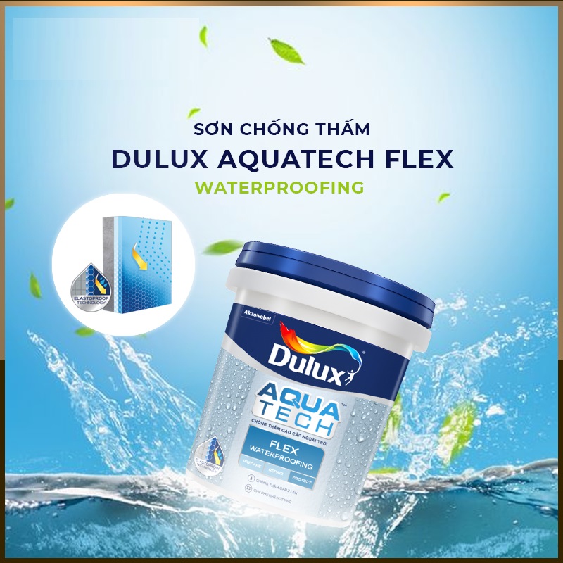 Sơn chống thấm Dulux bảo vệ ngôi nhà khỏi mùa mưa ẩm mốc