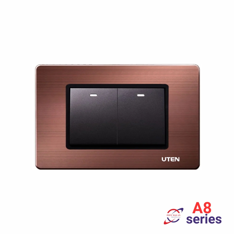 Công tắc ổ cắm uten v7 dùng đế âm chũ nhật